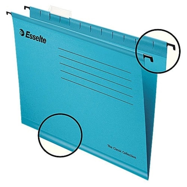 Esselte Classic Reinforced Suspension File A4 Box of 25 pcs