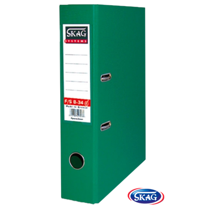 SKAG Lever Arch File F/S 8 cm Green