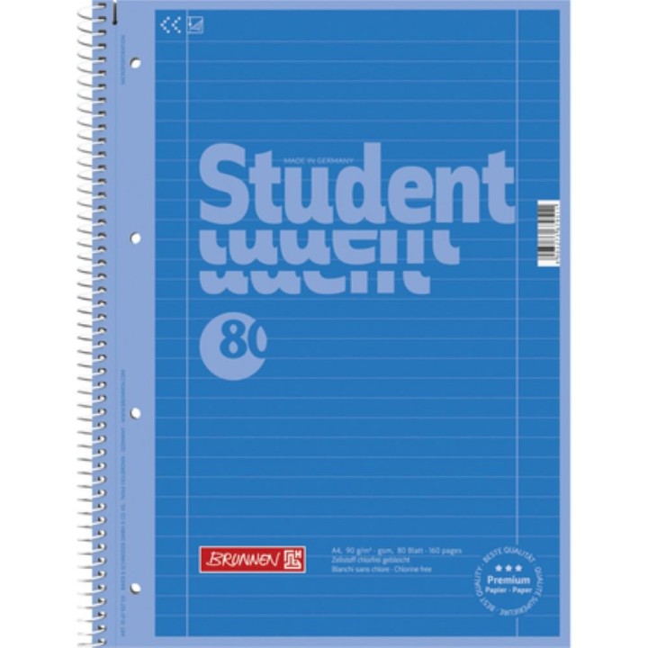 Brunnen Refill Pad A4 LINED Azure Blue