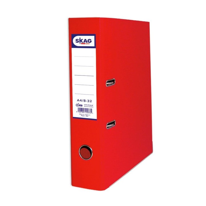SKAG Lever Arch File A4/8-32 Red