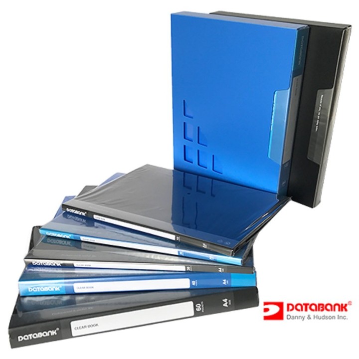 Data Bank Clear Book A4 100 P.Black