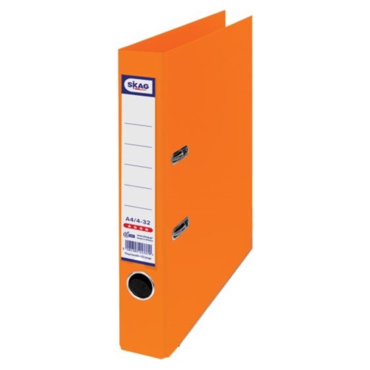 SKAG Lever Arch File A4 PP 4/32 Orange