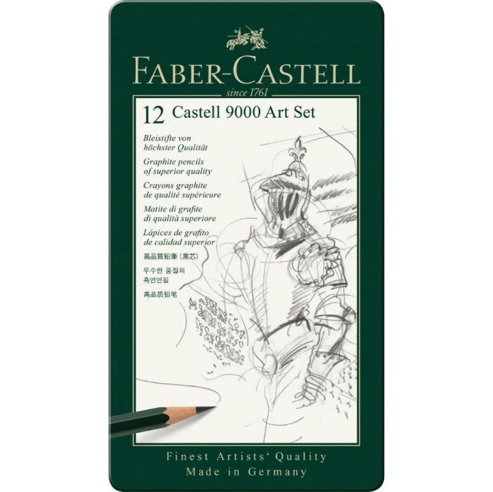 Castell 9000 graphite pencil Art Set, tin of 12