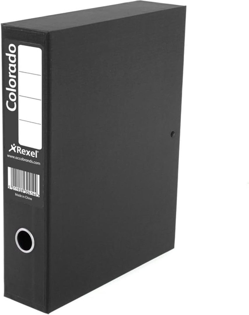 Rexel Colorado Lockspring Box File- Foolscap