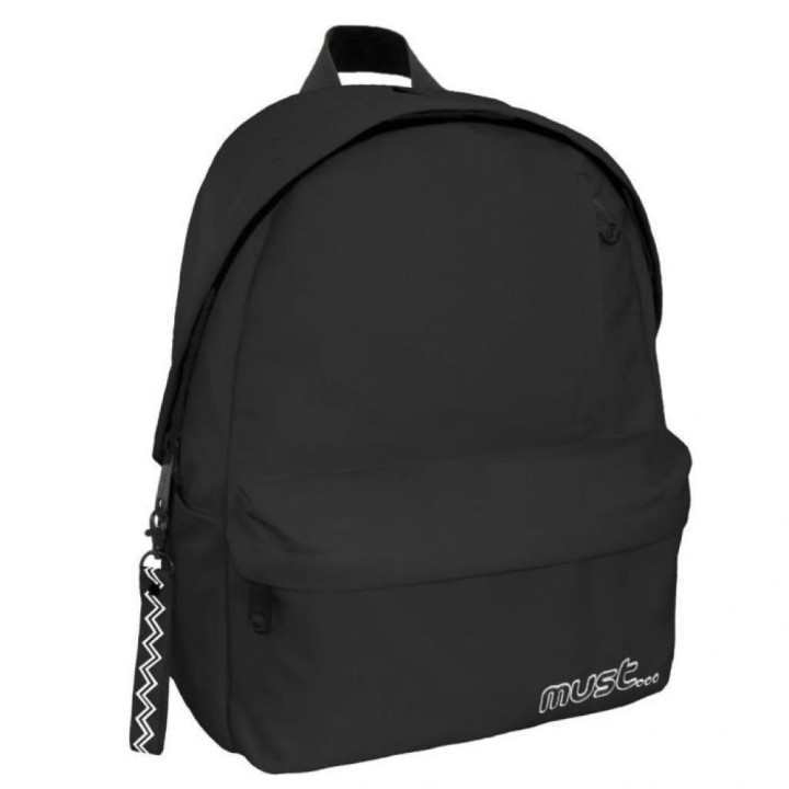 Must Monochrome Backpack 1 Main case Black 32*17*42cm Colored Inside