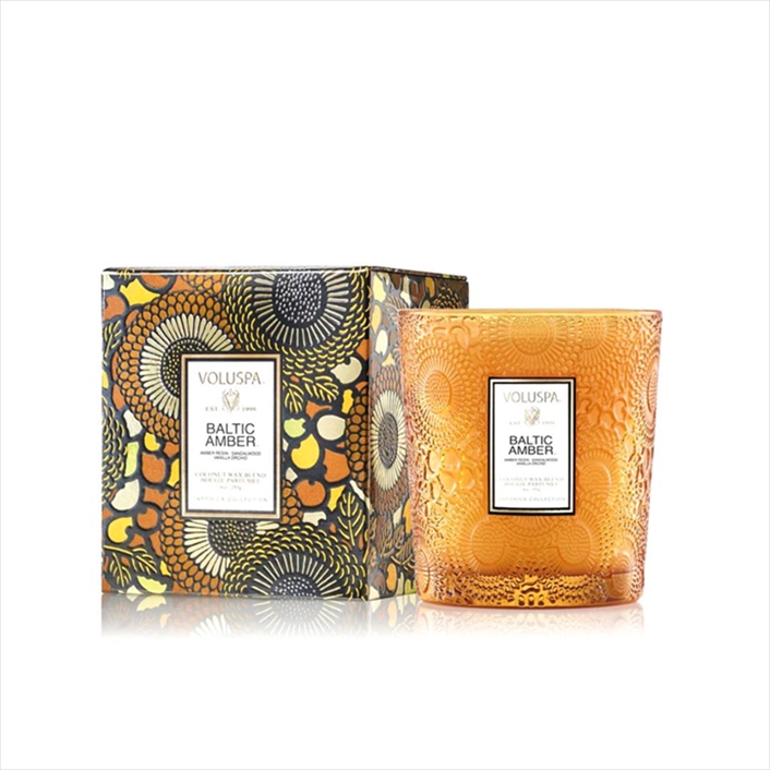 VOLUSPA, Baltic Amber, Glass Candle, 60H, 255g
