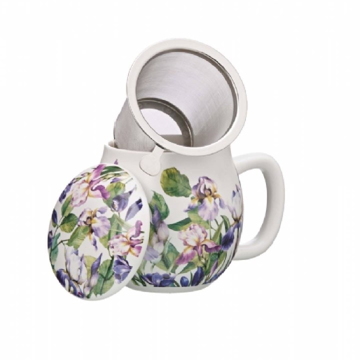 LAVIADELTE, Tea Mug, 350cc, Camilla,  with Lid n Infuser