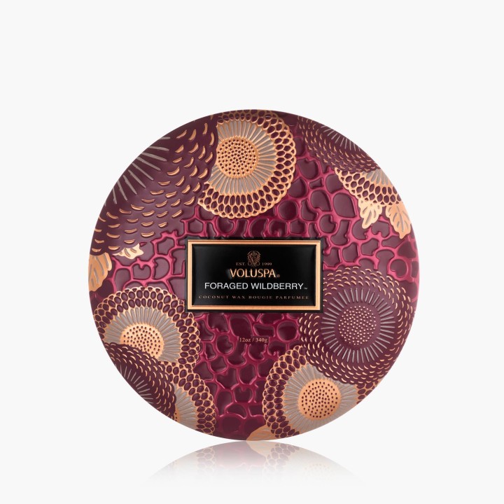 VOLUSPA, Foraged Wildberry, Tin Candle, 25H, 113g