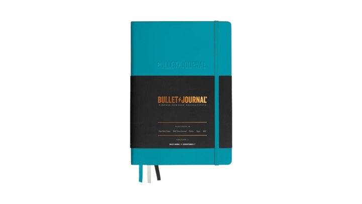 Bullet Journal Edition 2, Medium (A5), Hardcover, , Turquoise25, dotted