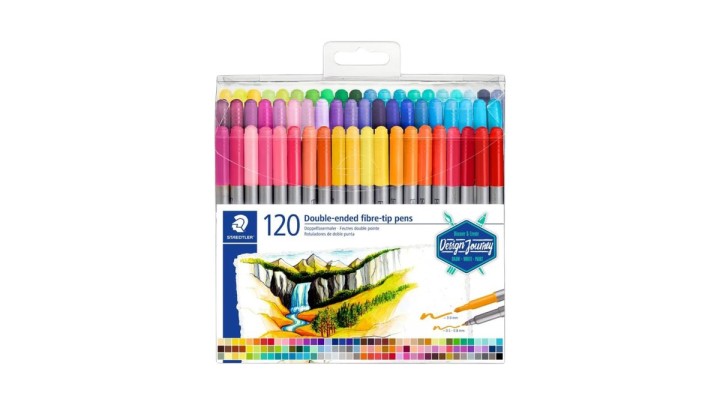 Double Ended Fibre-Tip Pens Staedtler 120 pcs
