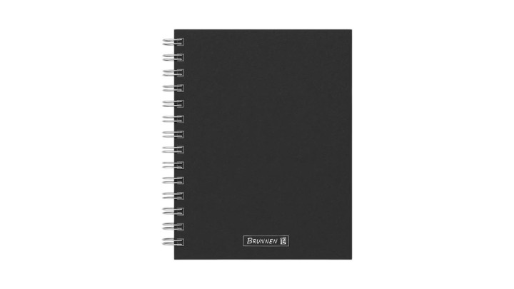 Brunnen Notebook A5 Spiral Dotted Black