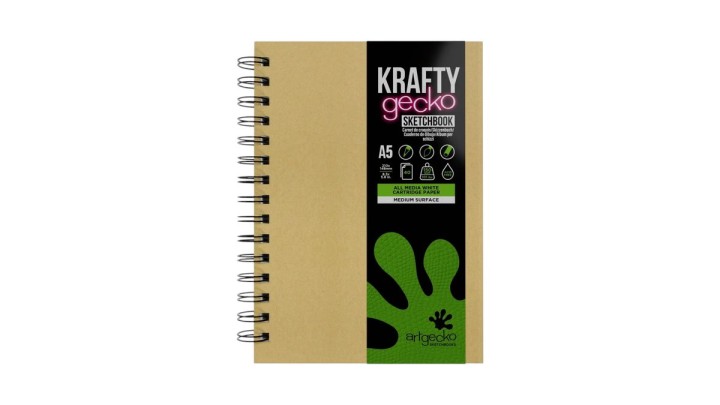 Artgecko KRAFTY A5 Spiral All Media Wirebound Sketchbooks