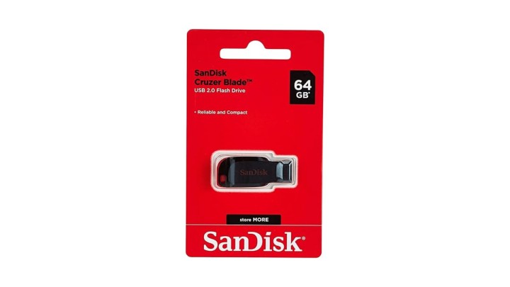 Sandisk Cruzer Blade USB Flash Drive - 64GB (Red)