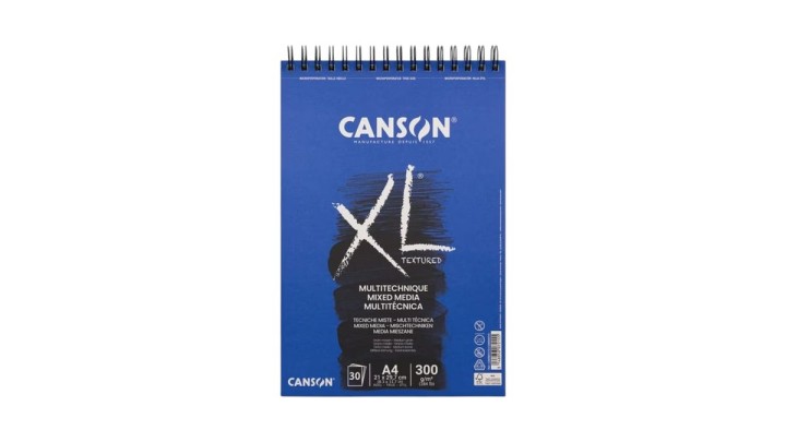 Canson XL Mixed Media Spiral Pad 300gsm 30 Sheets A4