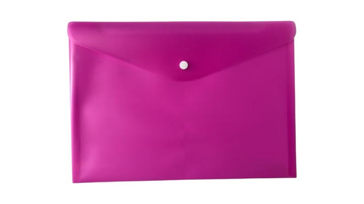 Clear Folder A4 Fuschia Databank