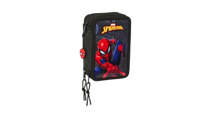 Safta Triple Pencil Case Filled Spiderman Attack (37) pcs