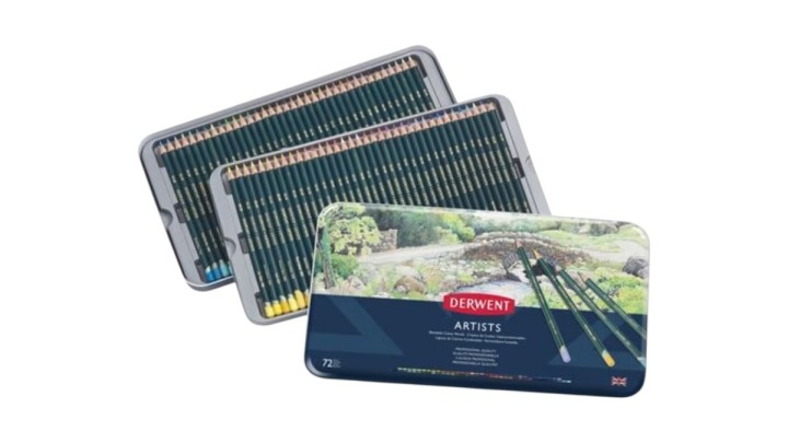 Derwent Artists Pencils 72 Tin