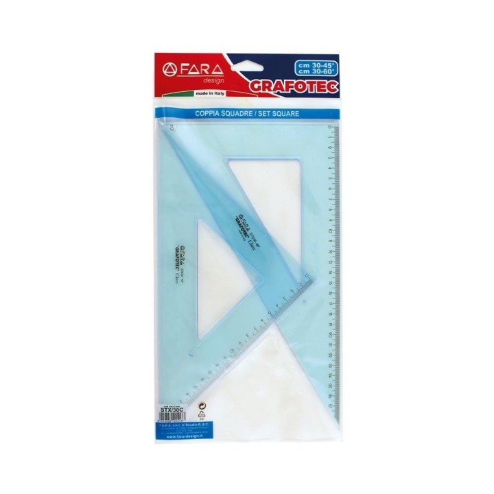FARA GRAFOTEC SET SQUARE CM 30-45,30-60