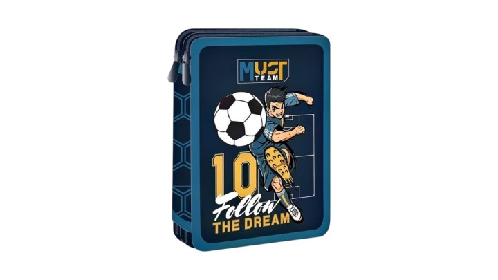 Σχολική Κασετίνα Διπλή Γεμάτη Must TEAM Football