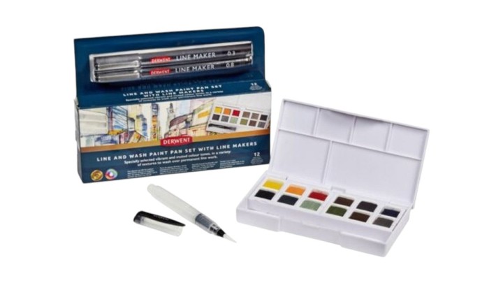 Derwent Line and Wash Mixed Media Paint Set