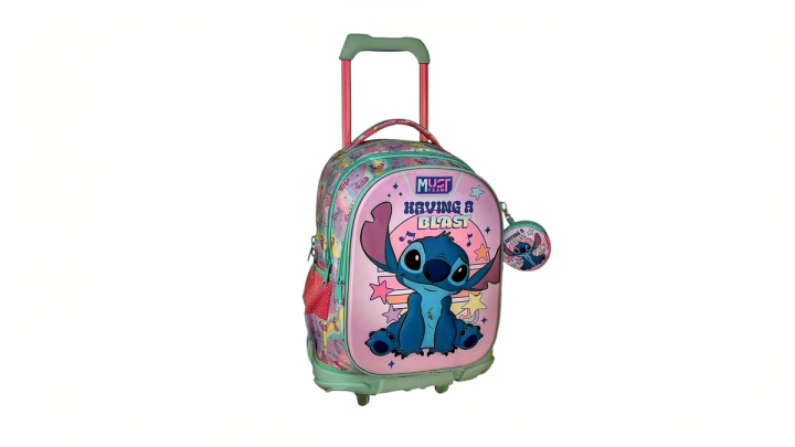 School Trolley Bag Must Team Disney Stitch Having A Blast