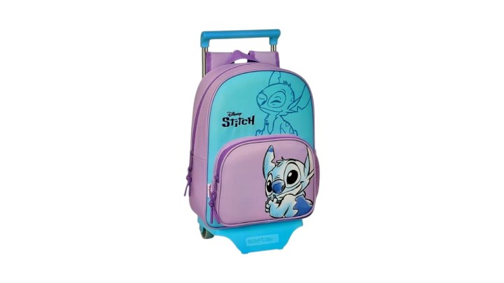 SAFTA Disney Stitch “Sweet” Removable Backpack with Trolley