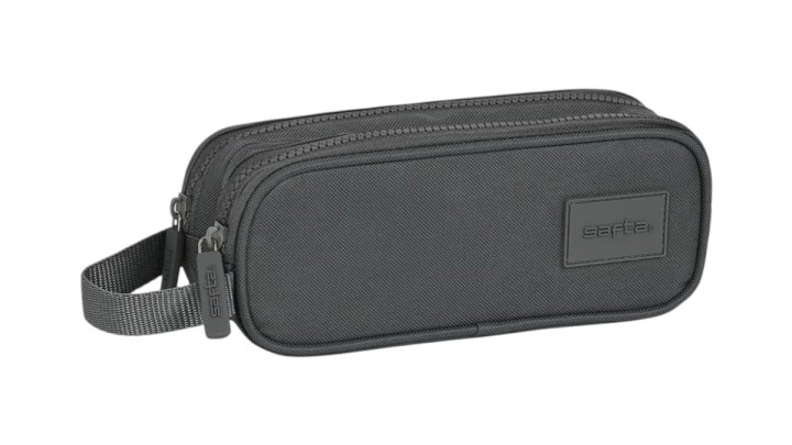 Safta Double Pencil Double Case Grey