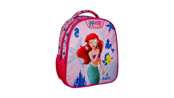 ΤΣΑΝΤΑ ΝΗΠΙΑΓΩΓΕΙΟΥ KINDERGARTEN SCHOOL BAG BACKPACK SMALL 2CASES PRINCESS ARIEL