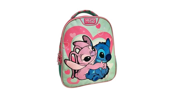 Τσάντα Νηπιαγωγείου Kindergarten Backpack 27*10*31 2 Cases Stitch & Angle