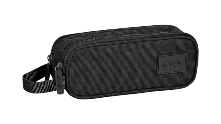 Safta Double Pencil Case Black