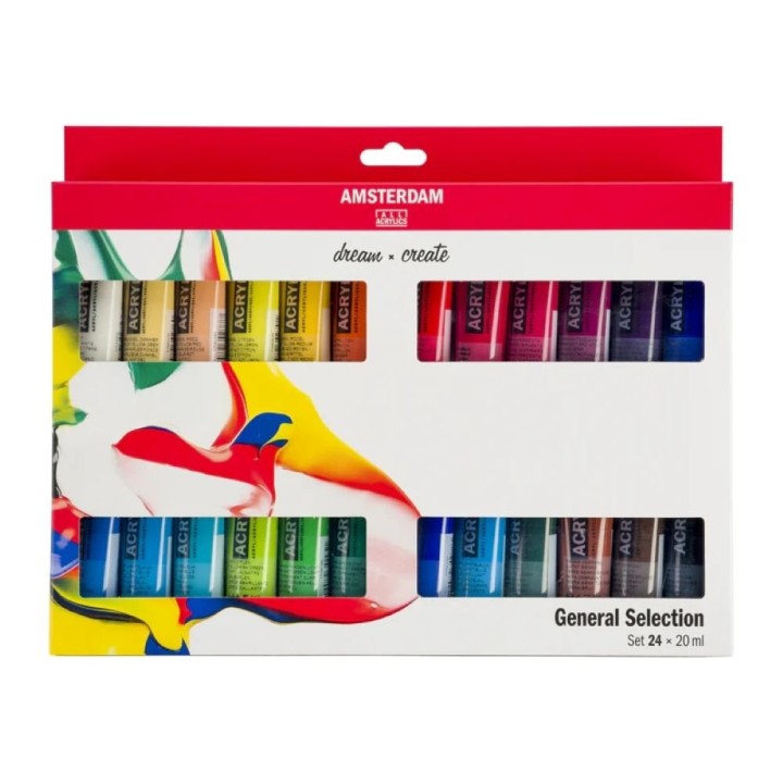 Amsterdam Standard Series acrylic paint general selection set ,24 x 20 ml