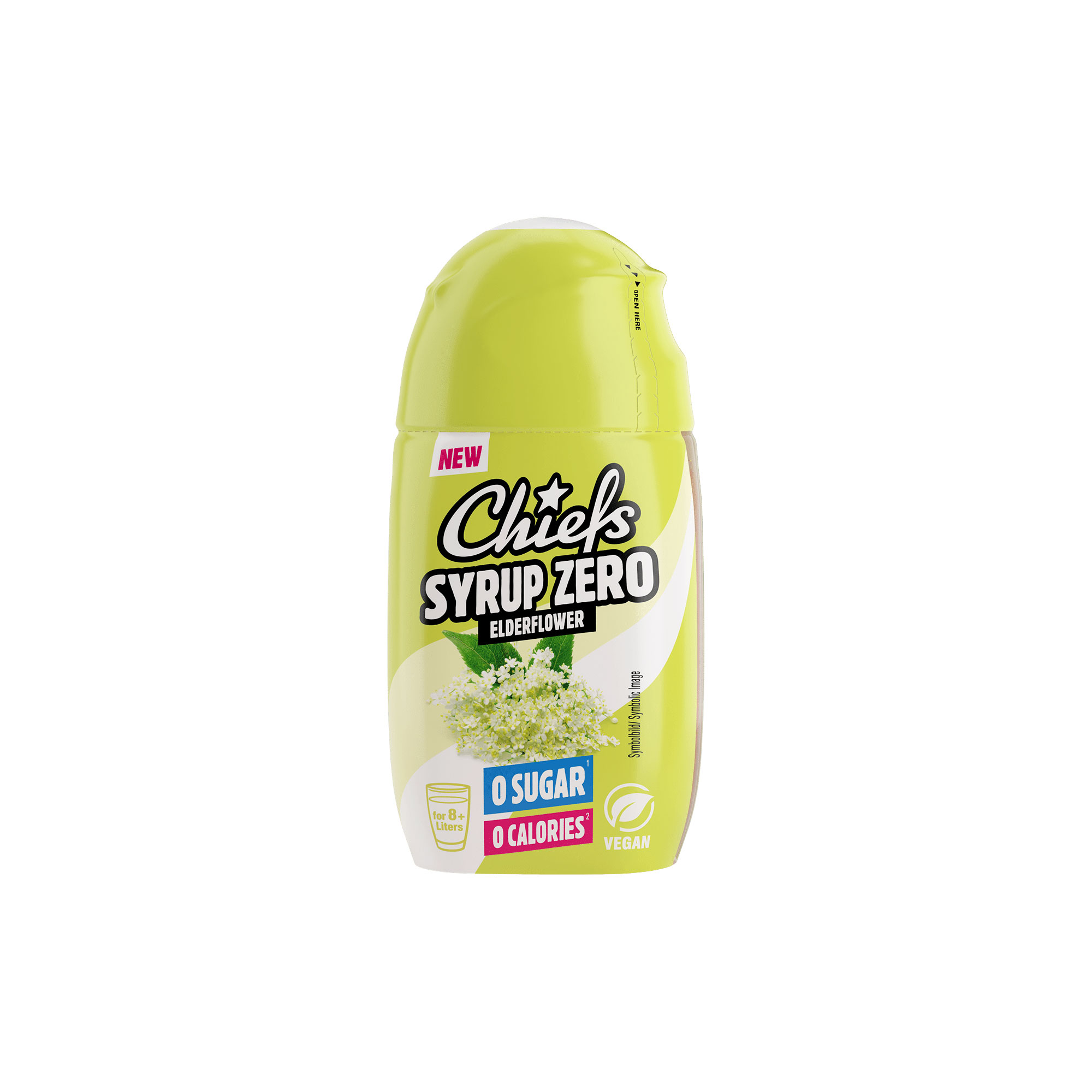 Chiefs, Syrup Zero, Elderflower, 65ml