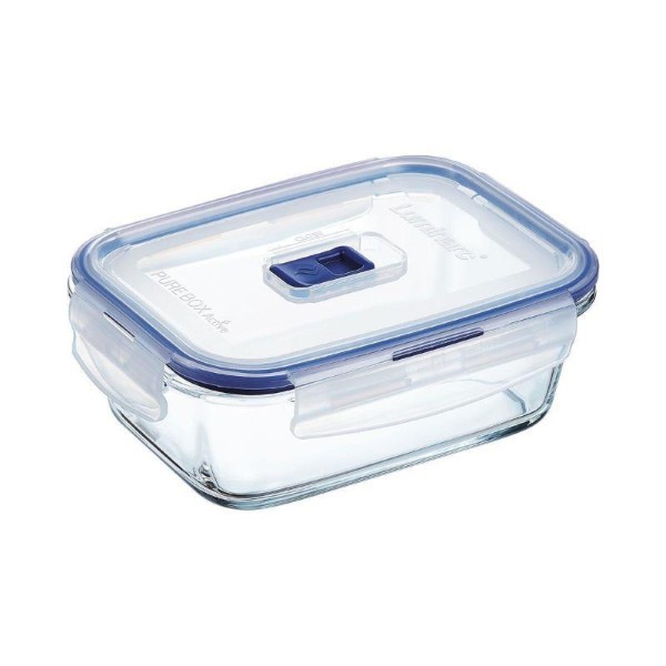 LUMINARC PURE BOX ACTIVE FOOD CONTAINER RECTANGLE 38CL