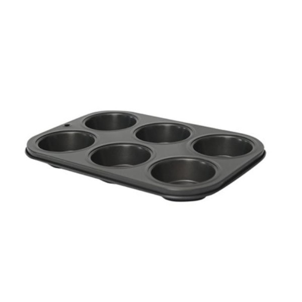 DOMO MUFFIN PAN 6 PCS - BLAKC