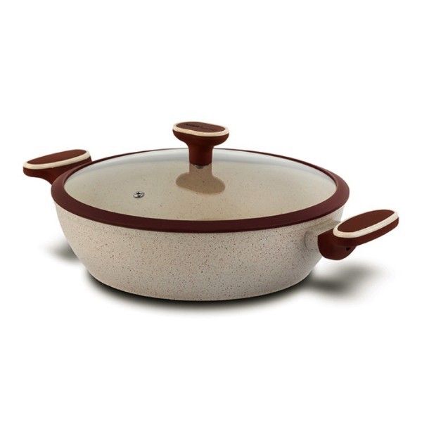 NAVA TERRESTRIAL LOW CASSEROLE WITH CERAMIC NON-STICK COATING 28CM