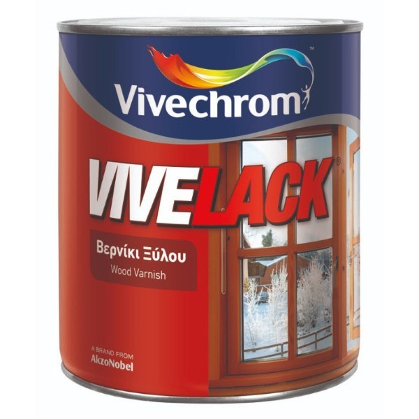VIVECHROM CHESTNUT GLOSS VIVELACK DECORATIVE AND PROTECTIVE WOOD VARNISH 750ML