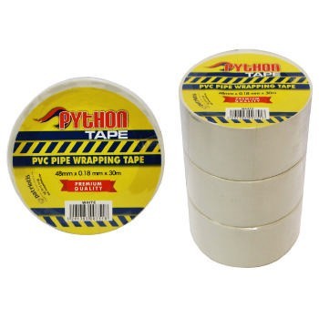 PYTHON PVC PIPE WRAPPING TAPE 48MMX30M WH