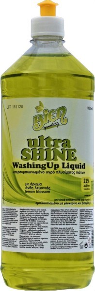 ULTRA SHINE WASHING UP LIQUID 1100ML
