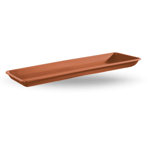 VECA PLASTIC PLATE RECTANGULAR 50X20CM TERRACOTTA