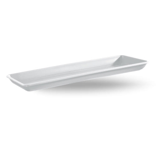 VECA PLASTIC PLATE RECTANGULAR 40X20CM WHITE