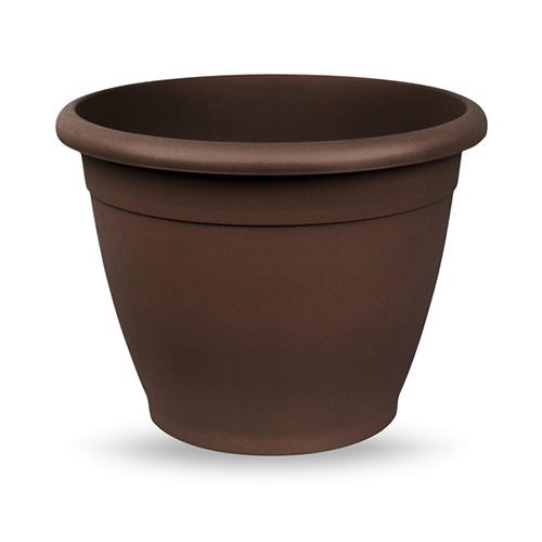 VECA PLASTIC POT ROUND 25X18CM BRONZE