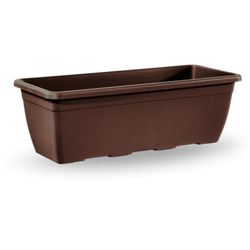 VECA PLASTIC POT RECTANGULAR 80X20X16CM BRONZE