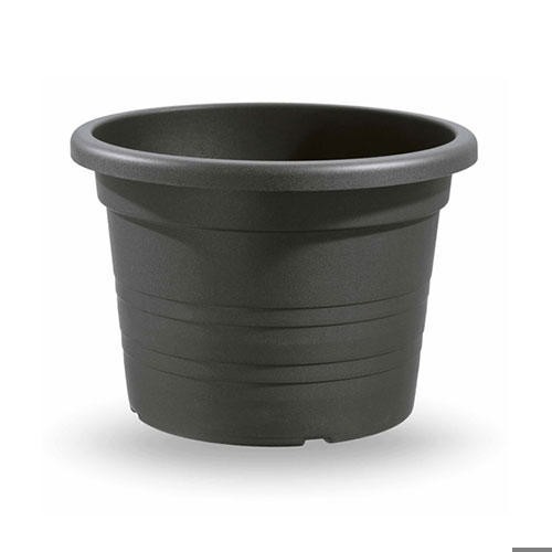 VECA PLASTIC POT ROUND 14X10CM ANTHRACITE