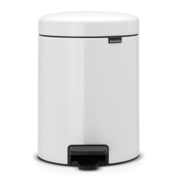 BRABANTIA PEDAL NEWICON BIN 5 LITRE - WHITE