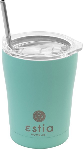 ESTIA 01-12106 TRAVEL MUG "SAVE THE AEGEAN" 350ML MINT