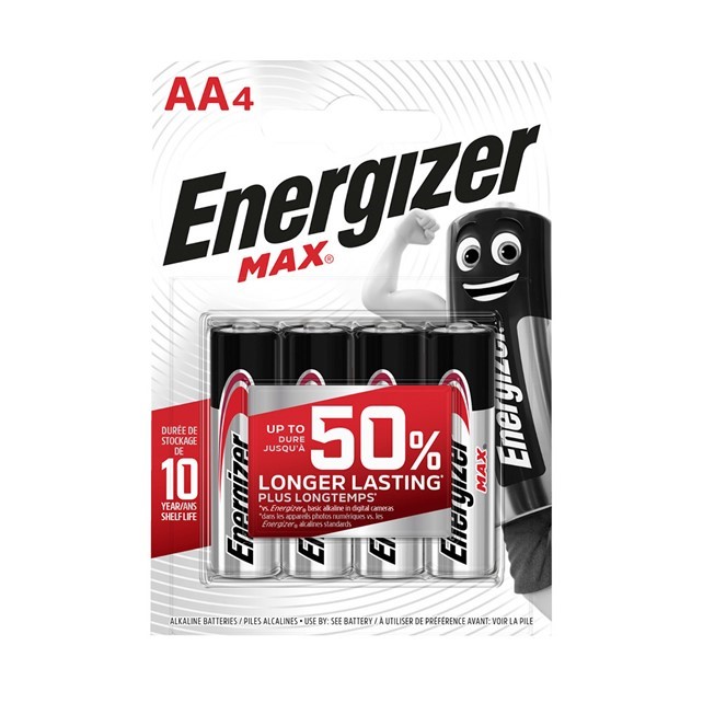 ENERGIZER MAX AA BATTERIES 4PCS
