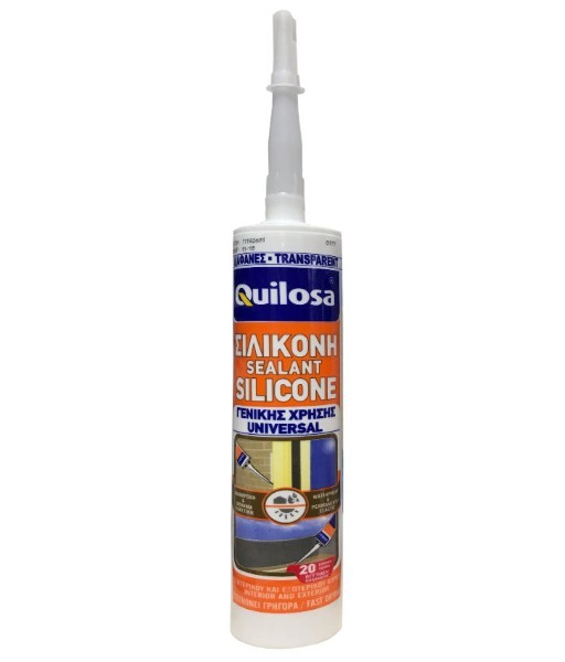 QUILOSA SEALANT SILICONE UNIVERSAL TRANSPARENT 280ML