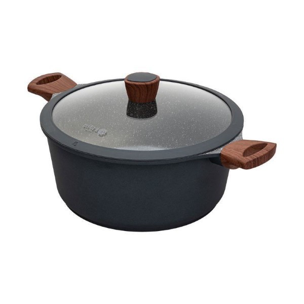 ESTIA STONE CASSEROLE WITH LID 28CM