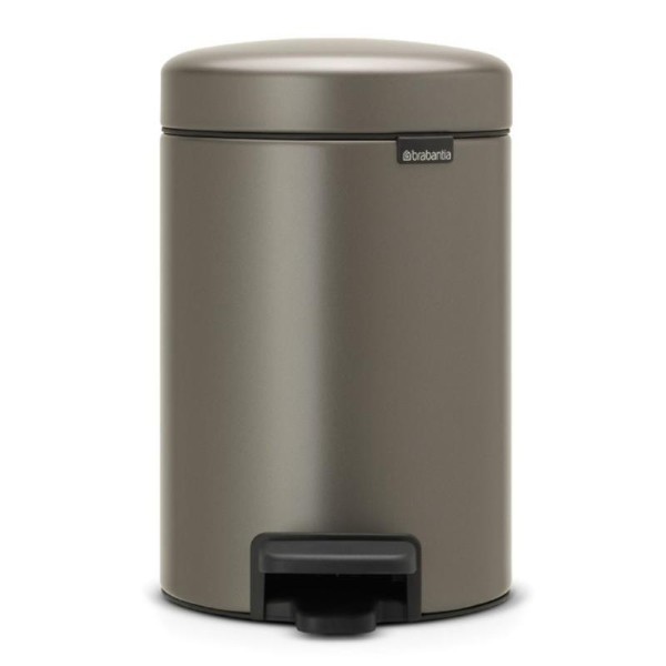 BRABANTIA NEW ICON PEDAL BIN 3L - PLATINUM