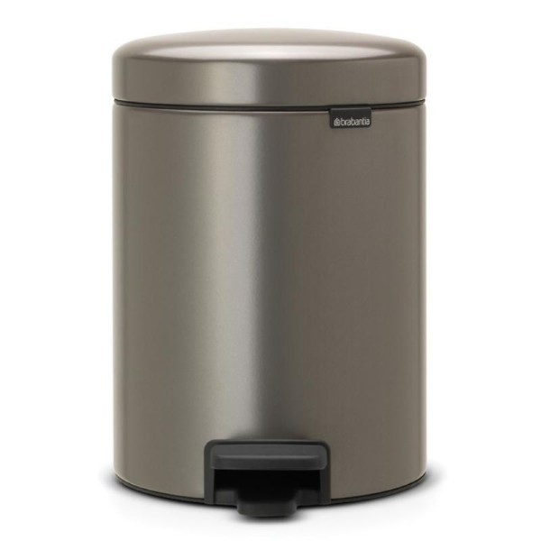 BRABRANTIA NEWICON PEDAL BIN 5L- PLATINUM